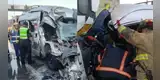 Tragedia en la Panamericana Sur: Choque entre bus y combi deja dos fallecidos y varios heridos en Villa El Salvador