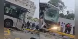 URGENTE | Triple choque en el Metropolitano: accidente cerca a la estación Angamos deja múltiples heridos