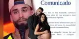 Jota Benz lanza COMUNICADO y anuncia MEDIDAS LEGALES ante acusaciones de INFIDELIDAD a Angie Arizaga: "Afectan la tranquilidad de mi familia"