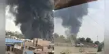 URGENTE | Voraz incendio afecta una vivienda en Ate Vitarte y moviliza a decenas de bomberos