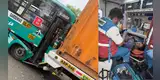 URGENTE | Fuerte choque en La Victoria: bus con pasajeros impacta contra camión y deja 13 heridos