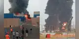 URGENTE | Voraz incendio consume fábrica en Lurín: más de 10 unidades de bomberos atienden emergencia de código 3