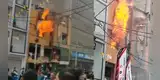 ¡ALERTA! Reportan incendio en el emporio comercial de Gamarra: al menos 9 unidades atienden la emergencia