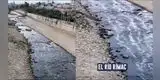 ¡ALERTA! Río Rímac se tiñe de negro y Defensoría alerta posible contaminación que afecta el agua de Lima