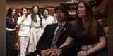 Kyara Villanella asiste con su NOVIO Adrián Harboe a la entrega de credenciales de Keiko Fujimori y causan REVUELO al lucirse de la mano