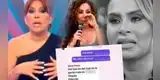 Magaly Medina tiene FUERTE reacción en vivo al ver los CHATS PRIVADOS donde Ethel Pozo la 'INSULTA': "Eso lo sacan las b..."