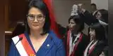 Keiko Fujimori y su reacción de disgusto en pleno Congreso al retiro de la oposición durante su discurso de toma de mando