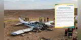 Tragedia en Nasca: Esto dijo la empresa aérea luego del fatídico accidente que dejó 13 fallecidos: "Hemos mantenido..."