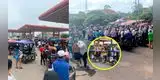 ¡NO hay combustible! Pucallpa vive CUARTO DIA DE PARO entre grifos cerrados y largas colas