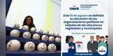 Elecciones Regionales y Municipales 2026: este miércoles 19 se sorteará la ubicación de partidos en la cédula