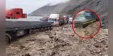 HUAICOS BLOQUEAN la Panamericana Sur en Arequipa: camiones, buses y autos llevan DÍAS VARADOS