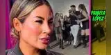 Pamela López es captada 'PASADA DE COPAS' y protagoniza ALTERCADO al tirarle trago a persona desconocida en 'Cochinola'