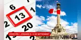 ¡NUEVO FERIADO EL 13 DE SEPTIEMBRE!: ¿En qué región del Perú habrá DÍA NO LABORABLE? | REVISA AQUÍ