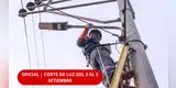 ¡HASTA 11 HORAS SIN LUZ! Estos distritos de Lima y Callao sufrirán CORTES de electricidad del 2 al 5 de septiembre