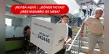 ¡ATENCIÓN, ELECCIONES 2026! ¿Dónde te toca VOTAR? | REVISA AQUÍ si eres miembro de mesa y tu LOCAL, según la ONPE
