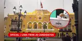 ¡LIMA YA TIENE A SUS CANDIDATOS! Estos son los 26 postulantes que buscan la Alcaldía: REVISA LA LISTA