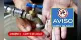 ¡HASTA 12 HORAS SIN AGUA! Sedapal anuncia CORTE este viernes 25 de septiembre | REVISA SI TU DISTRITO SERÁ AFECTADO