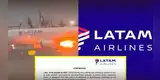 LATAM Airlines rompe su silencio tras INCENDIO EN AVIÓN con destino a Piura: "Nuestros equipos..."