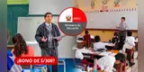 ¿TE CORRESPONDE el BONO de S/300? Estos trabajadores de Educación podrían cobrarlo: revisa AQUÍ los requisitos