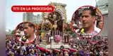 'EL TITI' llega a procesión del Señor de los Milagros y revela su ESPECIAL PEDIDO: "Mi bebé..."