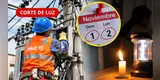 ¡HASTA 10 HORAS SIN LUZ! Pluz confirma CORTES este 1 y 2 de noviembre en Lima y Callao: revisa AQUÍ las zonas afectadas