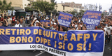Marcha por el retiro de AFP: protesta exige nueva liberación de fondos y rechazo de reforma de pensiones