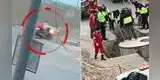 Motociclista muere y su amigo queda grave tras caer en zanja abandonada en Villa María del Triunfo