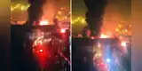 Reportan incendio de gran magnitud en fábrica de tecnopor en SJL