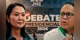 Debate presidencial 2026: Equipos técnicos de Keiko Fujimori y Roberto Sánchez se enfrentarán