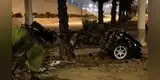 Costa Verde: automóvil queda partido en dos tras chocar contra poste y deja una mujer fallecida en San Miguel