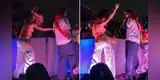 Korina Rivadeneira es ignorada por vocalista de Rawayana tras acercarse a bailar durante concierto