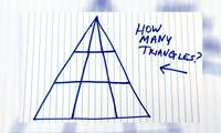 ¿Cuántos triángulos puedes encontrar en la imagen?