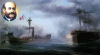 Combate de Angamos, enfrentamiento naval de la Guerra del Pacífico.