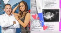 Olinda Castañeda sorprendió al revelar una prueba de embarazo y una ecografía que daba a conocer que espera a su primer bebé con su esposo Christian Marcial.