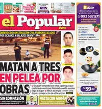 Edición Impresa - El Popular | Lima - Lunes 16 de Diciembre del 2024