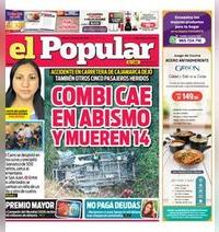 Edición Impresa - El Popular | Lima - Sabado 18 de Julio del 2026