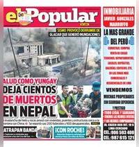 Edición Impresa - El Popular | Lima - Jueves 27 de Agosto del 2026