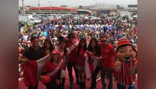 Valiente Amor alentó a la selección peruana en Lima Norte