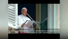 Papa Francisco sobre huaicos en el Perú: "Rezo por las víctimas" (VIDEO)