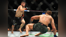 McGregor vs. Khabib: ruso no tuvo piedad con el irlandés y le aplicó llave de estrangulación [VIDEO]