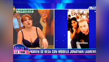 ¡Ampay! Karen Dejo se besa con modelo francés Jonathan Laurent, expareja de Rubí Loo [VIDEO]