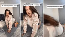 Joven intenta ser 'sexy' en TikTok, pero brutal caída arruina su momento [VIDEO]