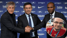 Barcelona: el curioso mensaje de MisterChip tras salida de Éric Abidal, día después de Quique Setién [FOTO]