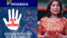 Gobierno Regional de Moquegua rechaza declaraciones racistas de Martha Chávez