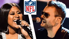 Eric Church y Jazmine Sullivan se reúnen por primera vez para cantar el himno de EE.UU. [FOTO]