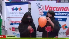 Realizan juego del Mundial de Globos en el VacunaFest contra la COVID-19