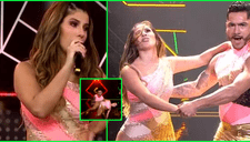 Yahaira Plasencia asada con su vestuario tras estrepitosa caída en pleno baile [VIDEO]