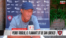 Pedro Troglio, DT de San Lorenzo, y su crítica a la U: “Nunca agarré un equipo que estuviera todo bien”