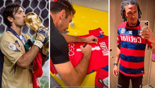 Gianluca Lapadula le regaló a Pedro Gallese la camiseta firmada de Gianluigi Buffon: “Sin palabras” [VIDEO]