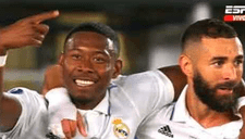 Real Madrid vs. Frankfurt: Alaba abre el marcador 1-0 en la Supercopa de Europa a los 37 del 1T